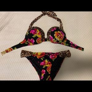 Brand New VS Bombshell Floral Leopard Bikini